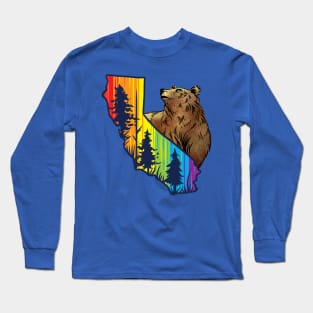 California Pride Bear Long Sleeve T-Shirt